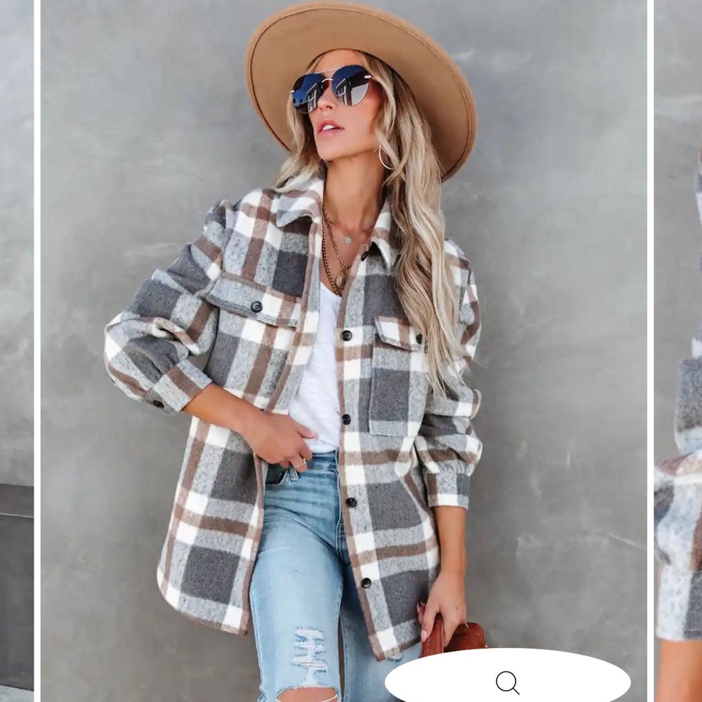BRINKLEY PLAID WOOL
BLEND SHACKET